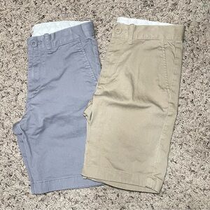J. Crew Crewcuts‎ Sz 10 Shorts Boy's Khaki & Gray Stretch Stanton Chino Bundle